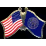 NEBRASKA PIN STATE FLAG USA FRIENDSHIP FLAGS PIN